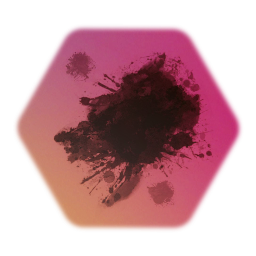 Black Paint Blotch (#6) Sticker