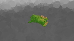 Walkable height map of France