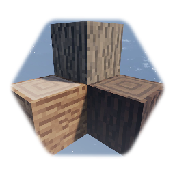Maple Log Block · Minecraft *(Opaque Square Flecked!)*