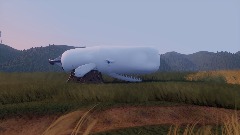 Moby in a field