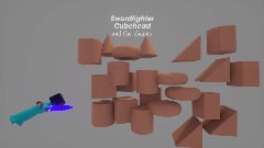 Swordfighter Cubehead and the Shapes