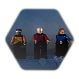 Star trek tng  the crew of enterprise D