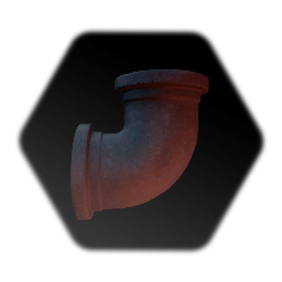 Rusty Pipe Fitting 90 Elbow