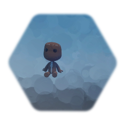 Sackboy sitting idle