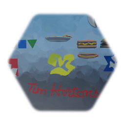 The Bay & other canadian logos with spaghetti and junk food