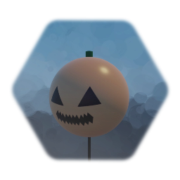 Halloween jack-o'-lantern balloon