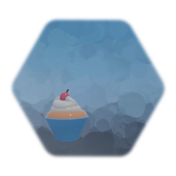 Low detailed cupcake