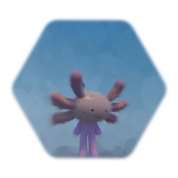 Mini ajolote personaje