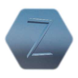 "Z" (one block) metal letter
