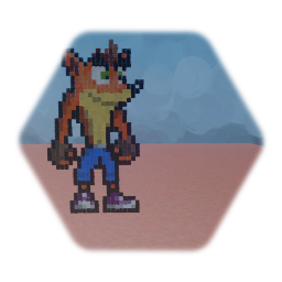 Crash Bandicoot Pixel Painting
