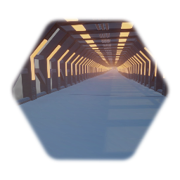 Space Bridge corridor with  exit