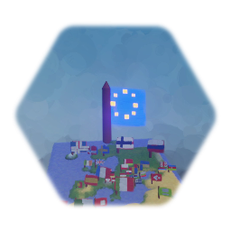 Europe map but with flags