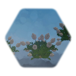 Realistic Hydrangea Flower Bush