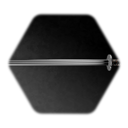 Straight long Katana with sheath