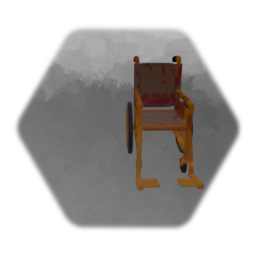 Old rusty wheelchair