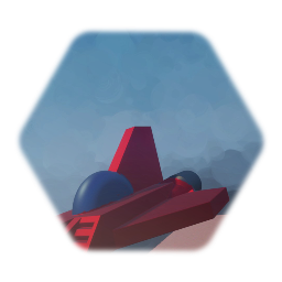 Low poly starfighter