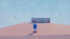 Sonic sees Eggman with Chaos Emeralds after he bought them