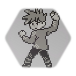 Champion Blue Battle Sprite (Yellow)