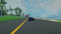 Endless beach road
