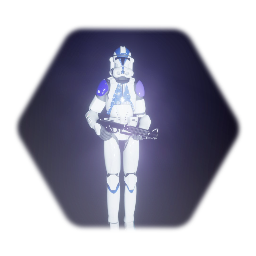 501st clone trooper with weapon