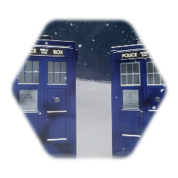 First Doctor TARDIS Exteriors (Snow Versions)