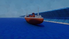 tsunami hit a ship