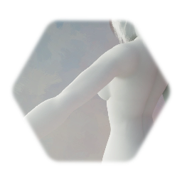 Seamless Tall Slim Female Character With Defined Abdominals V1