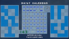 Daily Calendar Puzzle