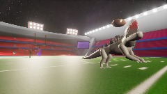 ROXY and the creature gang enjoying the super bowl event.