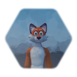 Furry fox puppet