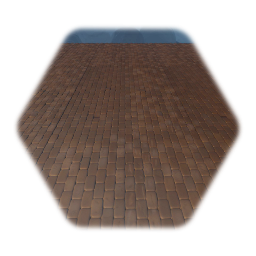Brick paved floor
