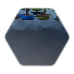 Assorted bonsai trees