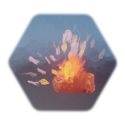 Burning Log
