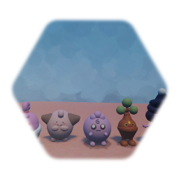 Pokemon -Cleffa / Igglybuff / Bonsly / Mime Jr / Happiny