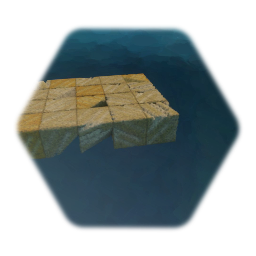 Sandstone brick floor