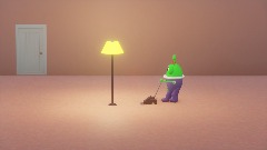 Humorous Vacuum Robot
