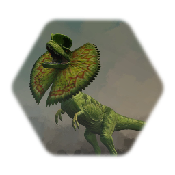J P Dilophosaurus puppet
