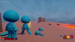 Cartoony Third-Person Shooter Scene