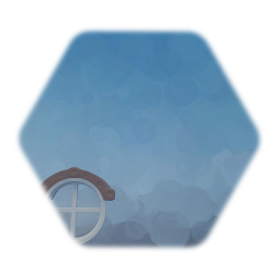 circular translucent window with frame