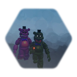 Phantom Rockstar Freddy and shadow rockstar freddy