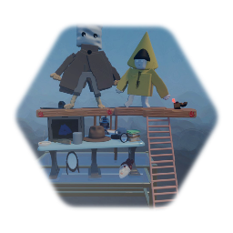 Little Nightmares 2 Mono and Six Sculpt