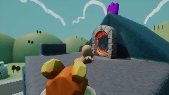 Cris Outside the Wario Base.