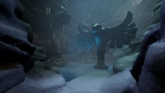 Sackboy in the Ice Caves