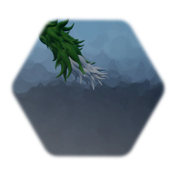 Remix of Wolf tail(dark green & white ) new