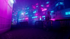 Ak10 Cyberpunk Scene (For Background)
