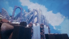 Ruins and waterfalls