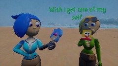 Tari and Sofia eating there Popsicles