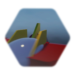 Starfighter with flight controls + animation