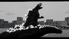 GODZILLA RAIDS AGAIN movie reacreation 1