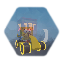 Mutilated racing Spongbob